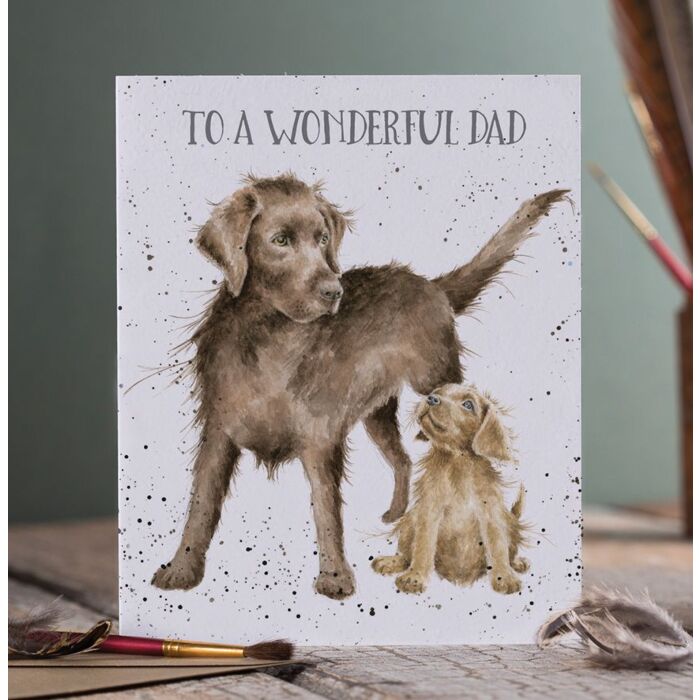 Wrendale Designs "Wonderful Dad" Labrador Card